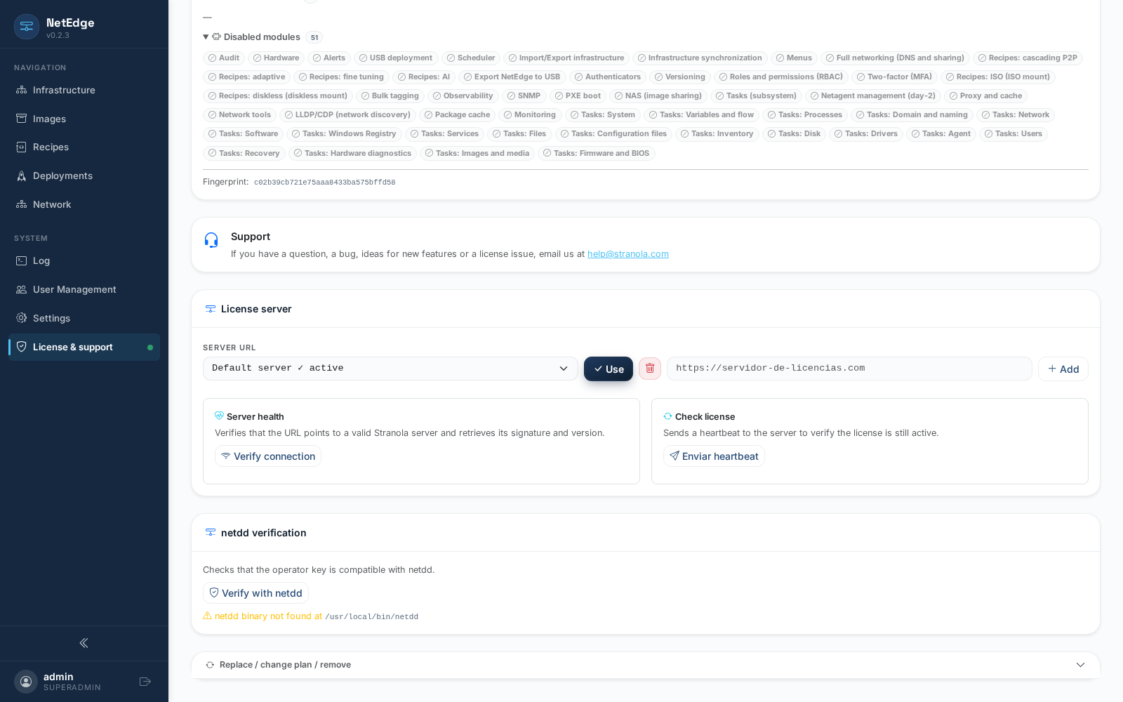 Verification with netdd